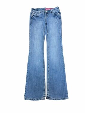 GLO Jeans Y2K Low Rise Flare Bootcut Light Wash Denim Size XS